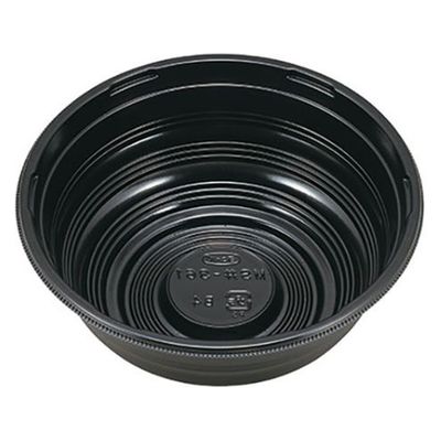 エフピコチューパ どんぶり容器 MS丼-361 黒本体 CP570643 1袋(50個)（直送品）
