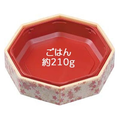 エフピコ どんぶり容器 WIC-八角15 本体 花かすみ 8G350085 1袋(20個)（直送品）