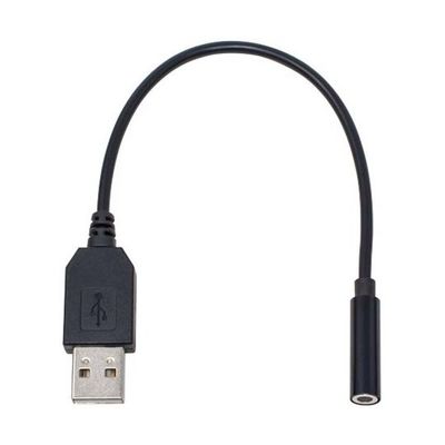 アイネックス USBオーディオ変換ケーブル 4極ヘッドセット用 20cm ADV-127A 1個 67-9238-40（直送品）