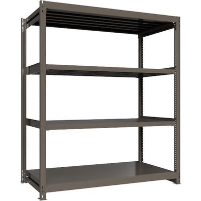 ICHIMAI 重量ボルトレスラック 段荷重1000Kg H2100×W1800×D900 天地4段 単体グレー TH1000-769T4（直送品）