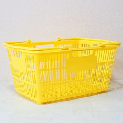 大和産業 買い物かご SBー33 イエロー 10個セット SB-33-YE-10P 1セット(10個) 538-1876（直送品）