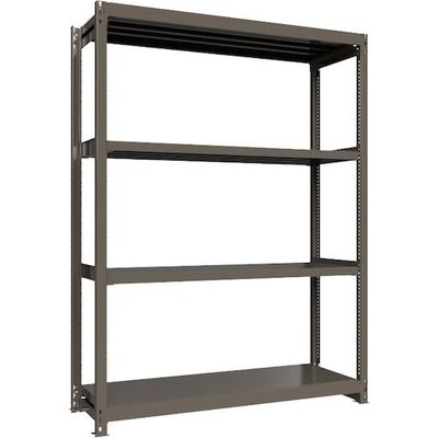 ICHIMAI 重量ボルトレスラック 段荷重1000Kg H2400×W1800×D600 天地4段 単体グレー TH1000-866T4（直送品）