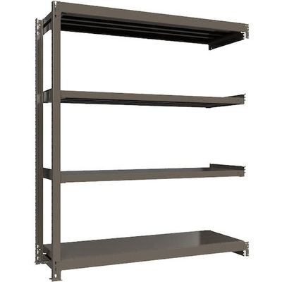 ICHIMAI 重量ボルトレスラック 段荷重1000Kg H2100×W1800×D600 天地4段 連結グレー TH1000-766R4（直送品）
