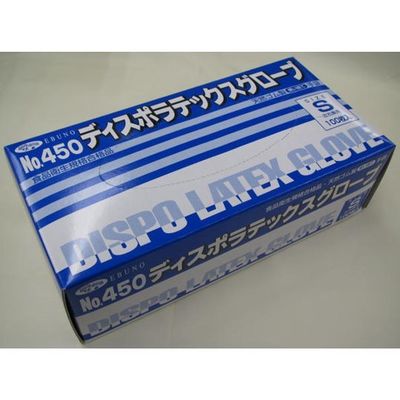 エブノ ディスポラテックスグローブ 粉付 S 100枚×20箱 450S 1枚(2000枚) 67-9341-47（直送品）