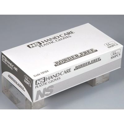 日昭産業 ハンドケアグローブ LL 1セット(100枚×10箱入) 19164 1セット(1000枚) 67-6645-24（直送品）