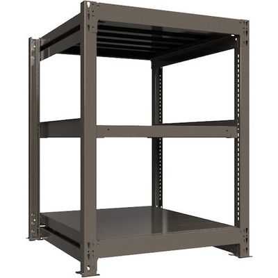 ICHIMAI 重量ボルトレスラック 段荷重1000Kg H1200×W900×D900 天地3段 単体グレー TH1000-439T3（直送品）