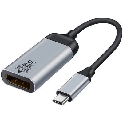 Trimate USB TypeーC to DisplayPort 映像変換アダプタ 4K TR-DP002-SV 1個（直送品）