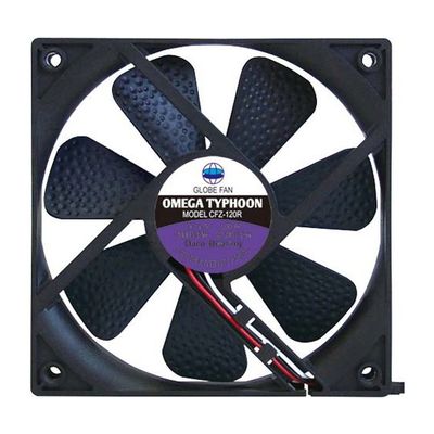 アイネックス OMEGA TYPHOON 120mm 高速タイプ CFZ-120RB 1個 67-9231-62（直送品）