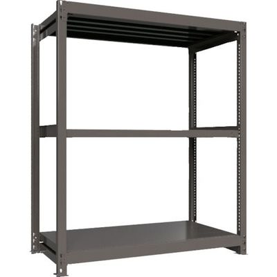 ICHIMAI 重量ボルトレスラック 段荷重1000Kg H1800×W1500×D750 天地3段 単体グレー TH1000-657T3（直送品）