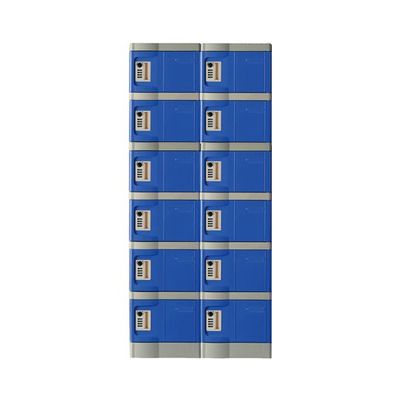 MTセキュリティジャパン 小物入れロッカー(ダイヤル錠) 2列6段/12人用 T-280E-2-6 1セット 64-9603-28（直送品）