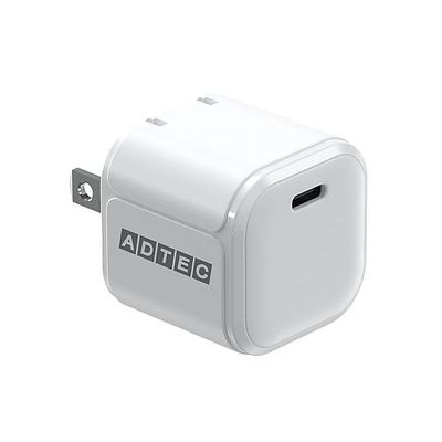 アドテック PD対応AC充電器/33W/USBー・Cx1/ホワイト APD-V033C-WH 1個 67-7463-69（直送品）