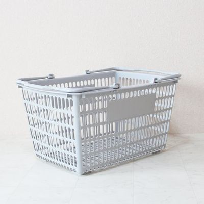 大和産業 買い物かご SLー8 ライトグレー 10個セット SL-8-LGY-10P 1セット(10個) 538-0380（直送品）