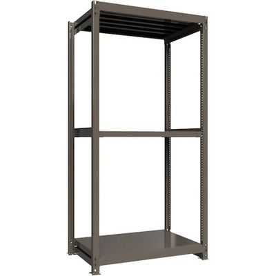 ICHIMAI 重量ボルトレスラック 段荷重1000Kg H2400×W1200×D750 天地3段 単体グレー TH1000-847T3（直送品）