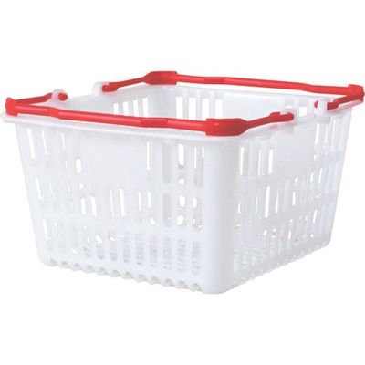 大和産業 買い物かご SLー1 ナチュラル把手レッド SL-1-NRRE 1個 538-1871（直送品）