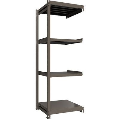 ICHIMAI 重量ボルトレスラック 段荷重1000Kg H2400×W900×D750 天地4段 連結グレー TH1000-837R4（直送品）