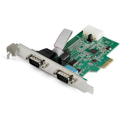 スターテック シリアル増設カード/PCIe ー 2x RS232C/16950 UART/921Kbps PEX2S953 1箱(1個)（直送品）