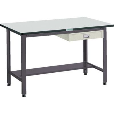 TRUSCO 中荷重作業台(500kg)AEW型 1500X900XH740 薄型1段引出付 ダークグレー色 AEWP-1590UDC1（直送品）