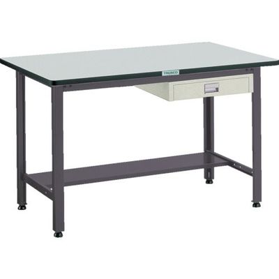 TRUSCO 中荷重作業台(500kg)AEW型 1500X900XH740 薄型1段引出付 ダークグレー色 AEWR-1590UDC1（直送品）