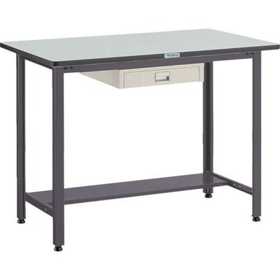 TRUSCO 中荷重立作業台(500kg)HAEW型 900X750XH885 薄型1段引出付 ダークグレー色 HAEWR-0975UDC1（直送品）