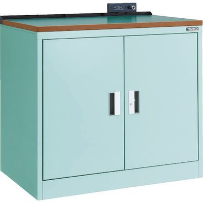 トラスコ中山 TRUSCO フリッパードアキャビネット 1010X650XH920 天板付 グリーン色 FPB302TC 1台（直送品）