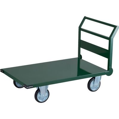 トラスコ中山 TRUSCO 鋼鉄製運搬車 ハンドル側自在車輪 1200X750 φ200プレス車 SH-1C 1台 256-5608（直送品）