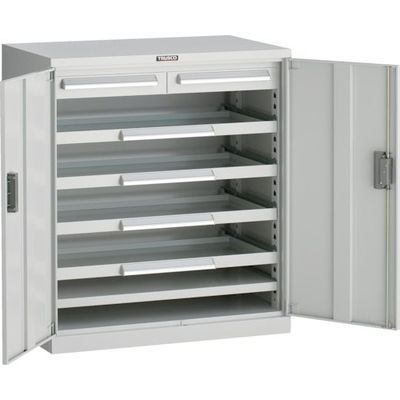 トラスコ中山 TRUSCO DX型スライド工具キャビネット 881X551XH1000 スライド4段 ホワイト色 DX-33A-W 1台（直送品）