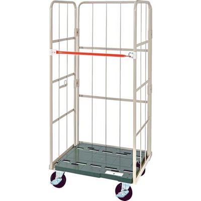 トラスコ中山 TRUSCO 倒れにくいカゴ車”セフティーテナー800X600XH1700 一般格子タイプ ST-0806-K 1台（直送品）