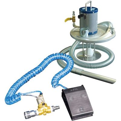 アクアシステム エア式バキュームクリーナー 掃除機 サイレンサー付 足元スイッチ仕様 APPQO600ーAF 1台 535-7920（直送品）