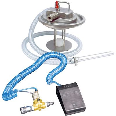 アクアシステム エア式バキュームクリーナー 掃除機 オイルストッパー付 足元スイッチ仕様 APPQO400ーAF 1台 535-6314（直送品）