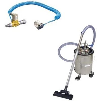 エア式バキュームクリーナー 掃除機セット ステンレス製 手元スイッチ仕様 AVCー550SUSーSET AVC-550SUS-SET-AH（直送品）