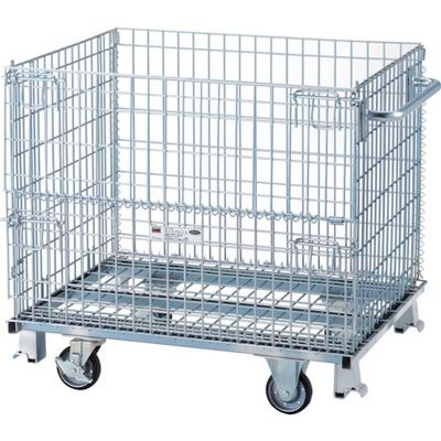 トラスコ中山 TRUSCO ネットパレット ハンドル キャスター付 1000X800X935 500kg TNP3NSH 1台（直送品）