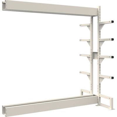 トラスコ中山 TRUSCO ボルトレス長尺保管棚M1.5 複式連結1500X450XH2100 5段 VRM1.57555BW 1台（直送品）