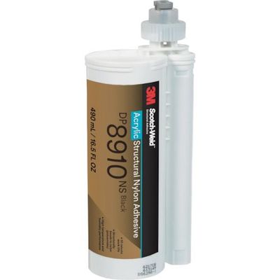 3M ScotchーWeld 二液混合型アクリル接着剤 ナイロンボンダー DP8910NS ブラック 490ml 1セット(12個)（直送品）