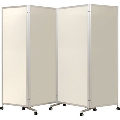 トラスコ中山 TRUSCO 4連パーテーション H2100 アイボリー TKV4-2100-IV 1台 556-4228（直送品）