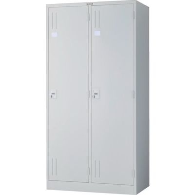 トラスコ中山 TRUSCO スタンダードロッカー 2人用ワイド ダイヤル錠 オフホワイト 900X515XH1790 WKL27W 1台（直送品）