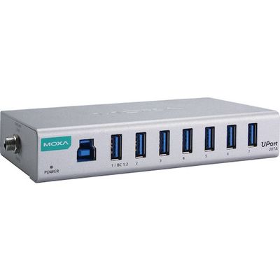 MOXA UPort 407AーT 7ポート産業グレードUSB 3.2ハブ ワイド温度モデル 207A/JP 1個（直送品）