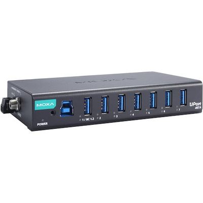 MOXA UPort 404AーT 4ポート産業グレードUSB 3.2ハブ ワイド温度モデル 407A/JP 1個（直送品）