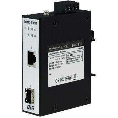 ダイヤトレンド 産業用メディアコンバータ SFPポートタイプ DMC-E1S1(LX10-W) 1台 581-7320（直送品）
