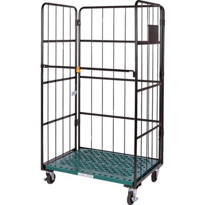 トラスコ中山 TRUSCO カゴ車 オリコン4個載せハイテナー1130X800X2000 樹脂底板 THTXJ8011.320C 1台（直送品）