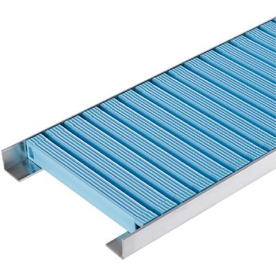 カネソウ 樹脂製グレーチング 直線敷設用(連結部固定タイプ) ブルー PG-13025-BLUE-CHOKUSEN 1枚 629-3656（直送品）