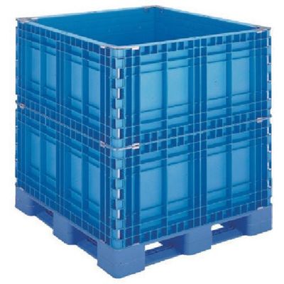 リス 樹脂製 378442 パレットボックスBJBーS・1111X1152段固定式ブルー BJB-S1111X115 1台（直送品）