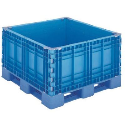 岐阜プラスチック工業 リス 樹脂製 378336 パレットボックスBJBーS・1111x651段固定式ブルー BJB-S1111X65 1台（直送品）