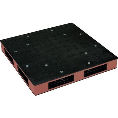 岐阜プラスチック工業 リス リサイクルパレット HBーR4・1111SCブラック/ブラウン HBR41111SCBKBR 1個（直送品）