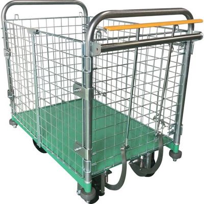 神戸車輌製作所 カンベ 網付き台車 ハンドストッパー付きメッシュパックロール HSーK629A 1台 337-7326（直送品）