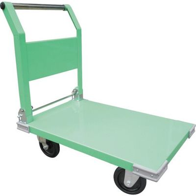 神戸車輌製作所 カンベ 鋼板製片袖四輪運搬車(ハンドル折り畳み式) 140C 1台 337-7327（直送品）