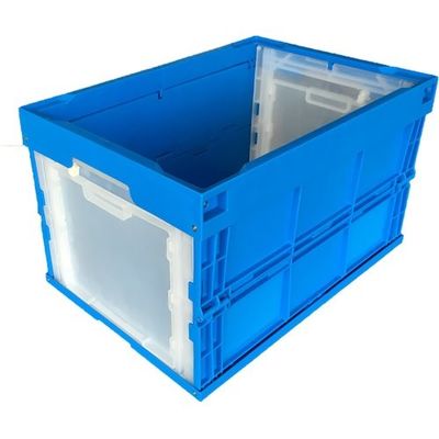 松本産業 オリコン 2面窓 50L ブルー/窓クリア DW50B 1セット(2個) 570-3288（直送品）