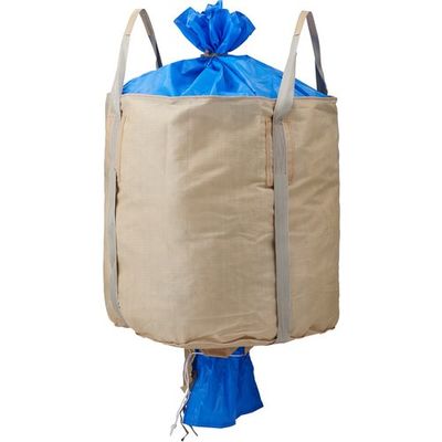 吉野 コンテナバッグ 日本製コンテナバッグ丸型 1tタイプ 排出口付 YS-CB-J1000C 1セット(10個) 678-4668（直送品）