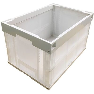 松本産業 オリコン 50L ホワイト/クリア 50IVC 1セット(2個) 570-3285（直送品）