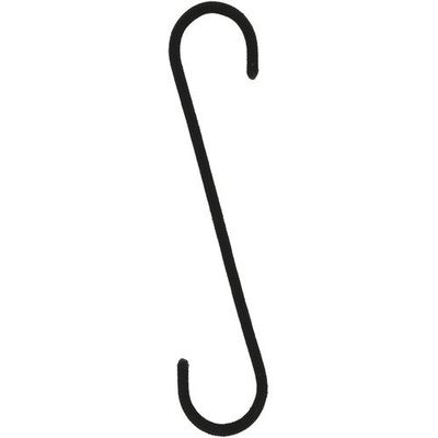 八幡ねじ YAHATA Sフック 200 ブラック 4979874195302 1セット(4個) 683-1310（直送品）