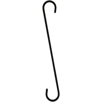 八幡ねじ YAHATA Sフック 300 ブラック 4979874195357 1セット(4個) 683-1323（直送品）